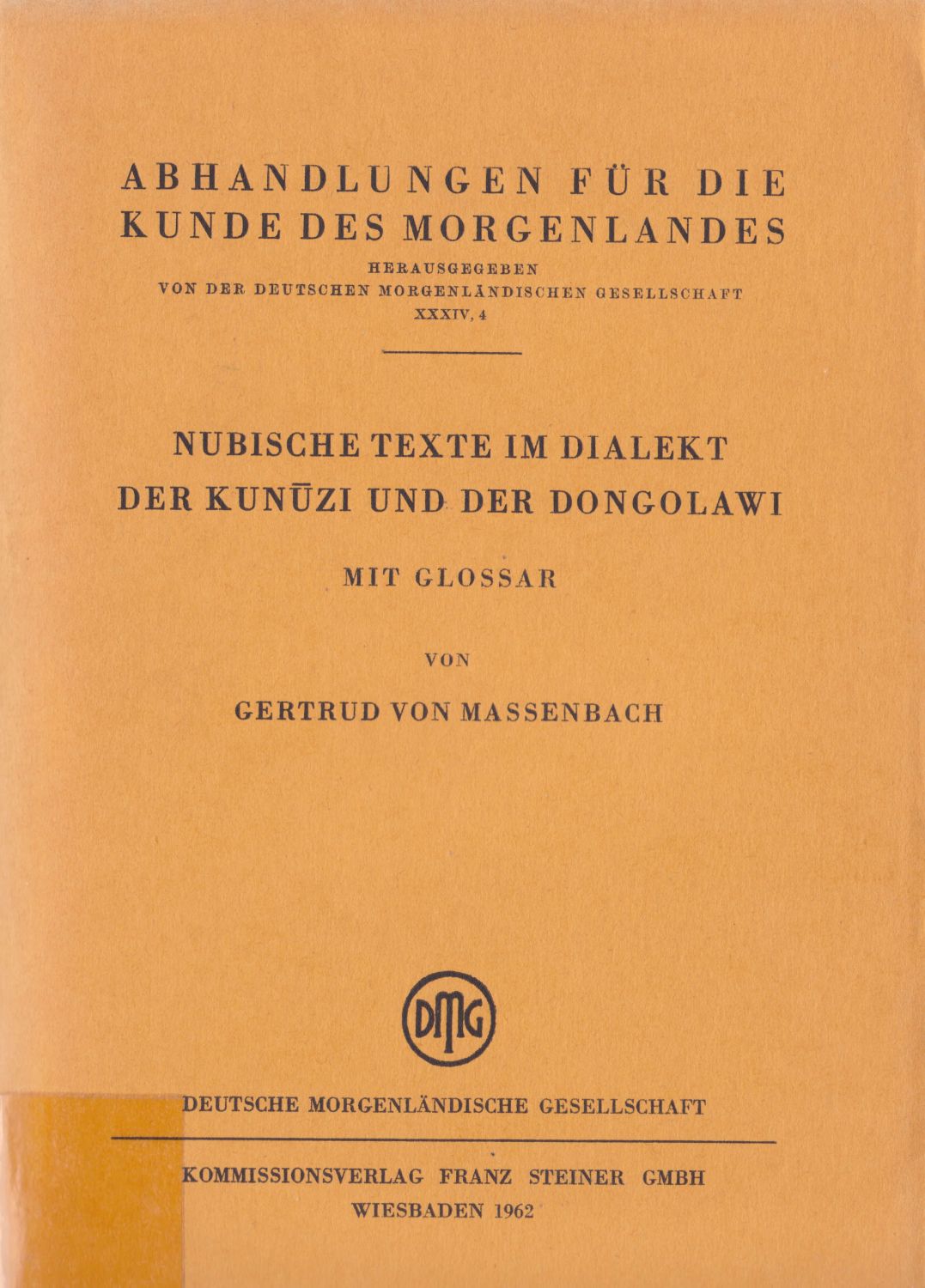 Massenbach_1962_Cover